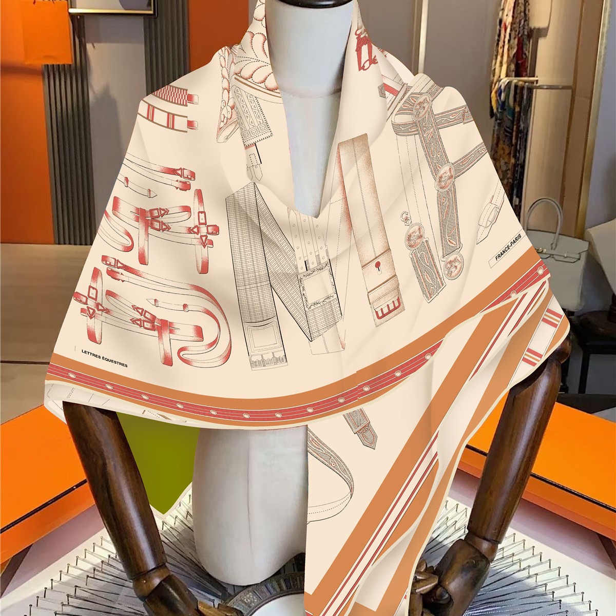 Faux Silk Wool Warm Scarf Wome - Travel Accessories Gifts ulasan dan harga