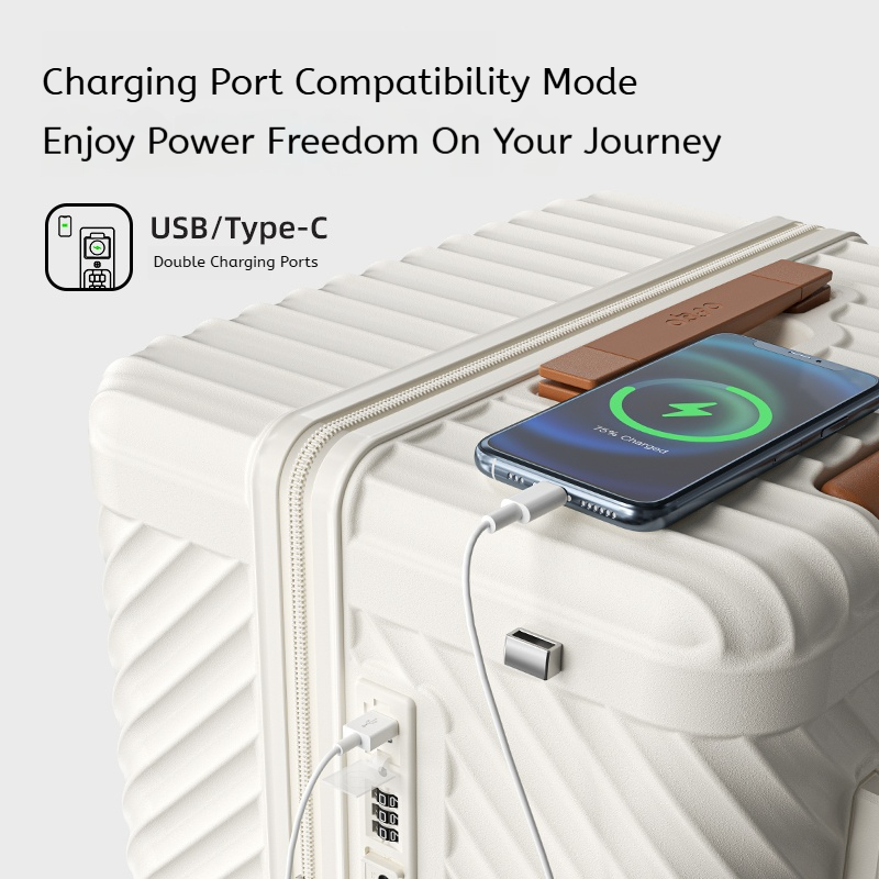 Ofgo Suitcase 20-30 Inches | C - Travel Lock Tsa Approved ulasan dan harga