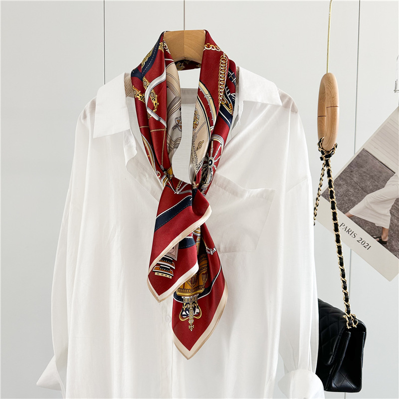 12MM Soft Silk Scarf Women 90C - Travel Accessories Bag For Women ulasan dan harga
