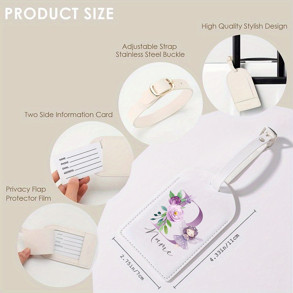Personalized PU Luggage Tag, F - Travel Accessories Designer ulasan dan harga