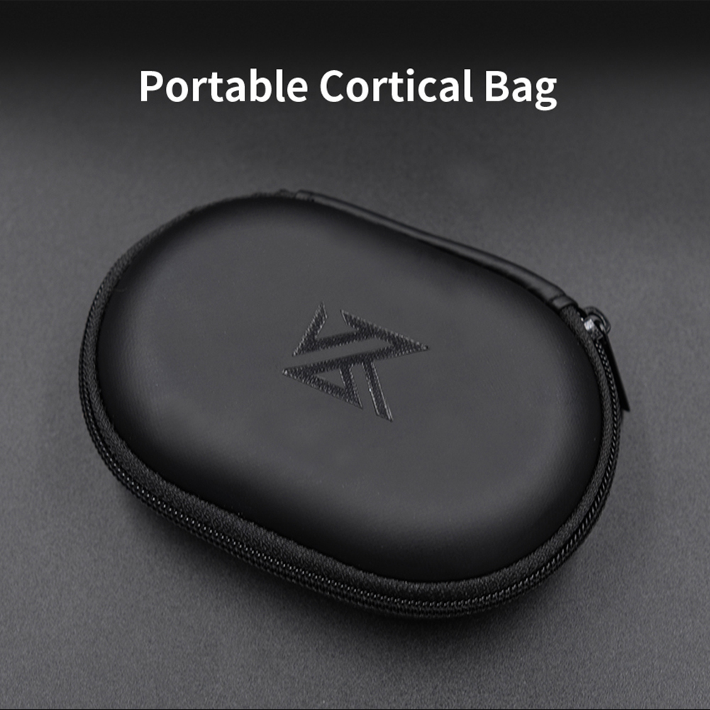 1-10PCS KZ Earphones Case PU L - Travel Accessories Leather ulasan dan harga