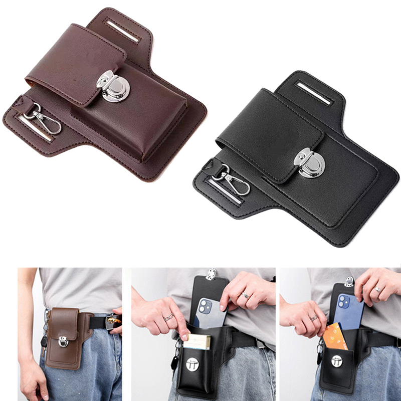 Fashion Men Multi-function PU  - Travel Accessories Leather ulasan dan harga