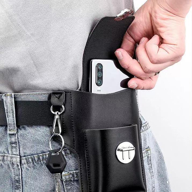 Fashion Men Multi-function PU  - Travel Accessories Leather ulasan dan harga