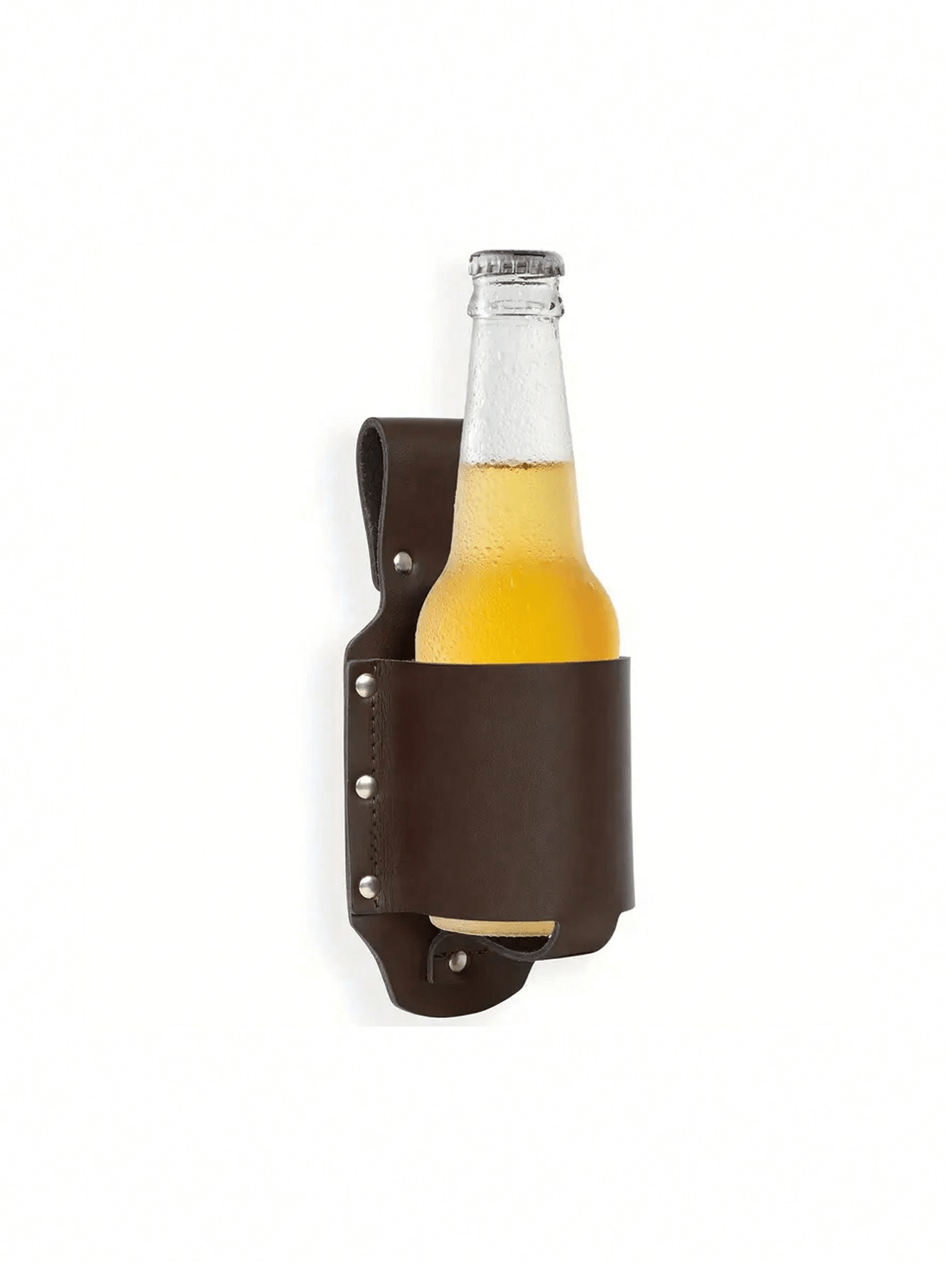 1pc Classic PU Leather Bottle  - Travel Accessories Leather ulasan dan harga