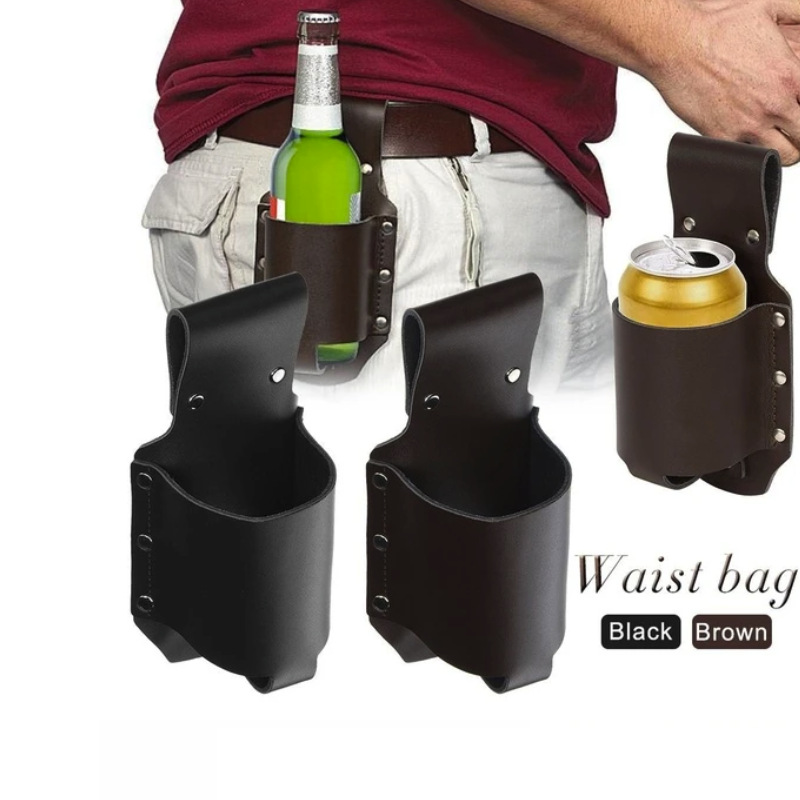 1pc Classic PU Leather Bottle  - Travel Accessories Leather ulasan dan harga