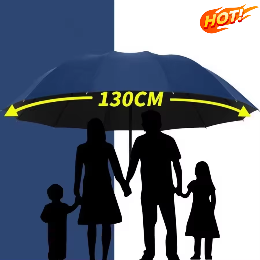 130cm Extra-large Folding Umbr - Travel Umbrella Compact ulasan dan harga