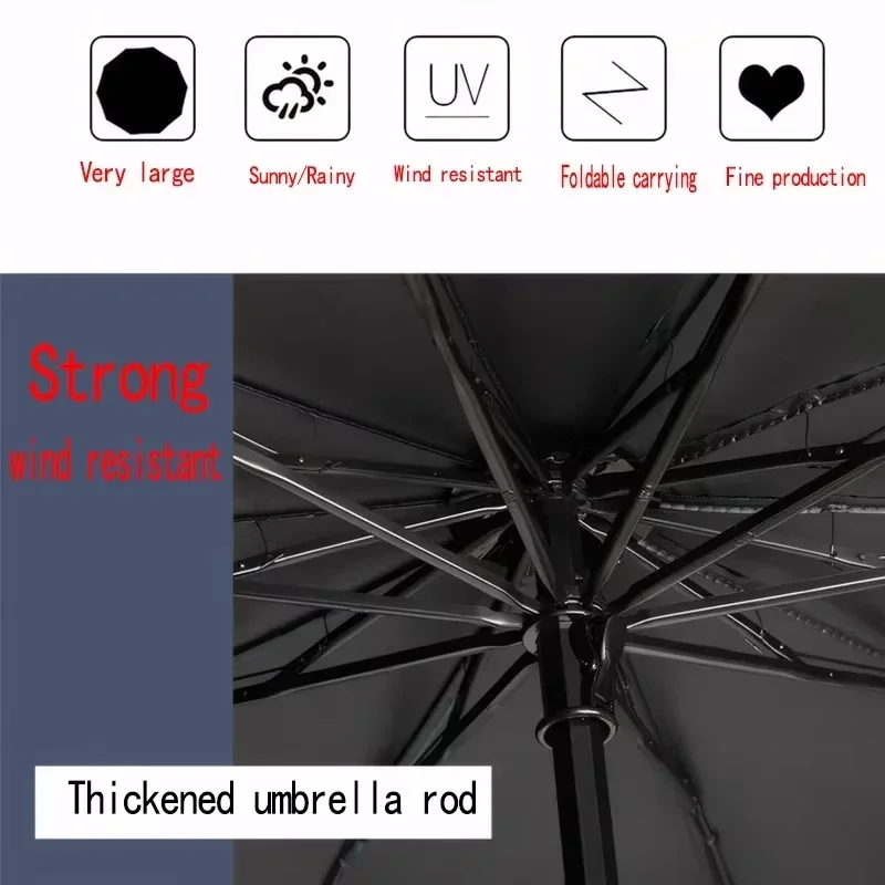 130cm Extra-large Folding Umbr - Travel Umbrella Compact ulasan dan harga