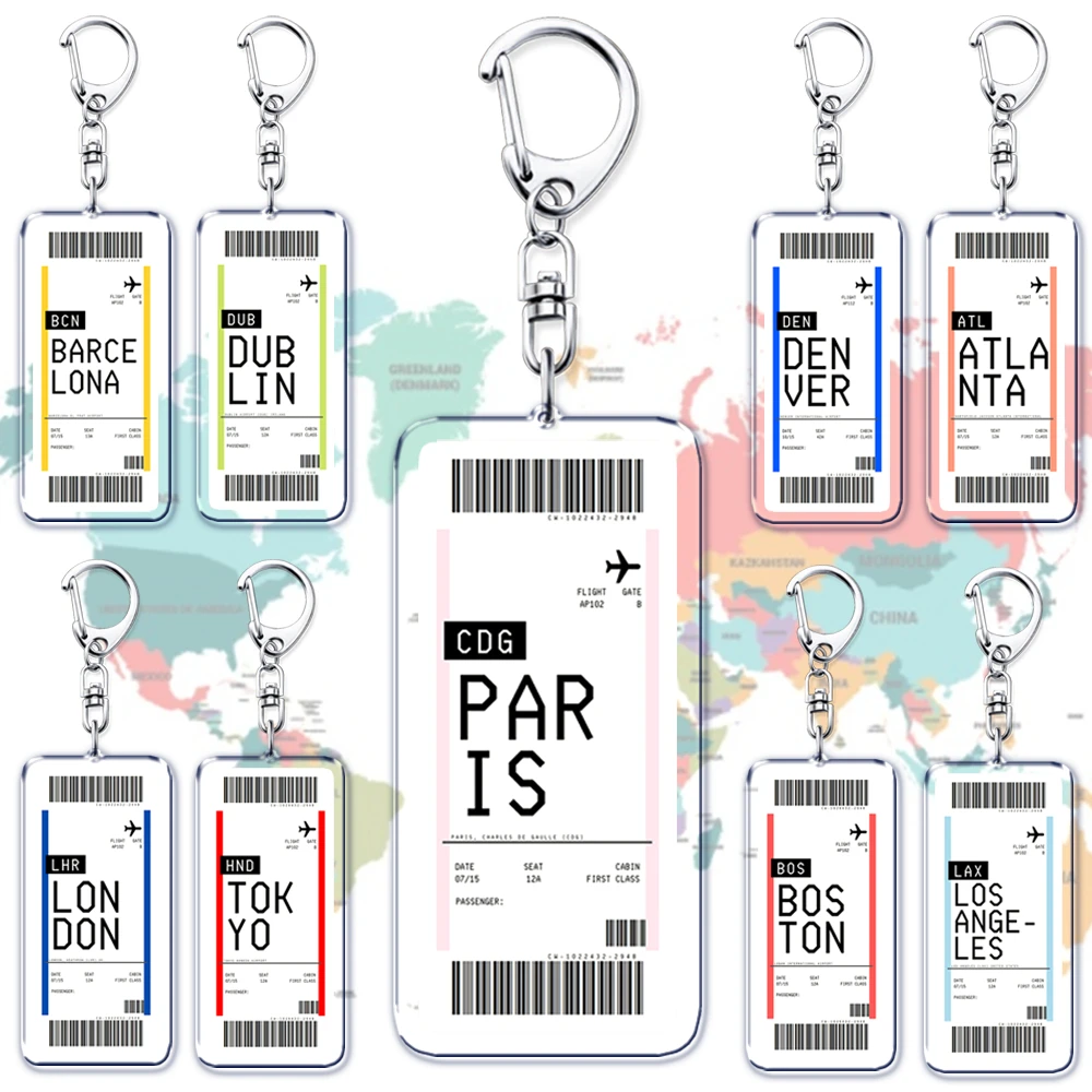 Plane Ticket Boarding Pass Key - Travel Accessories New York ulasan dan harga