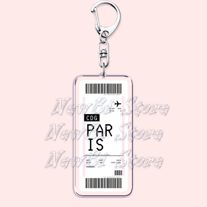 Plane Ticket Boarding Pass Key - Travel Accessories New York ulasan dan harga