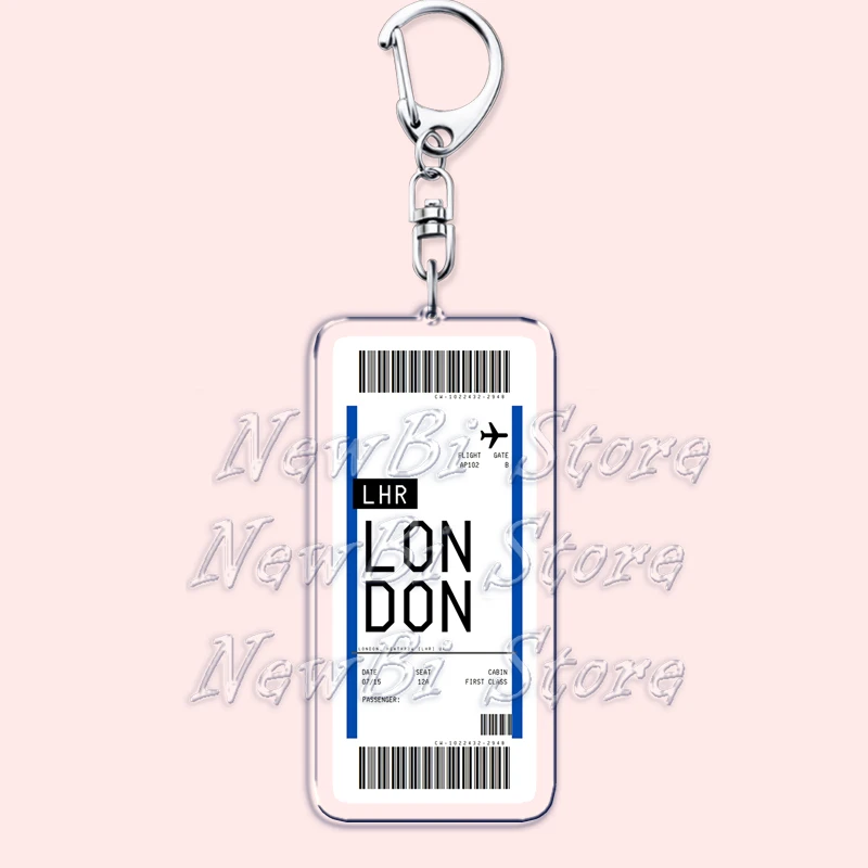 Plane Ticket Boarding Pass Key - Travel Accessories New York ulasan dan harga