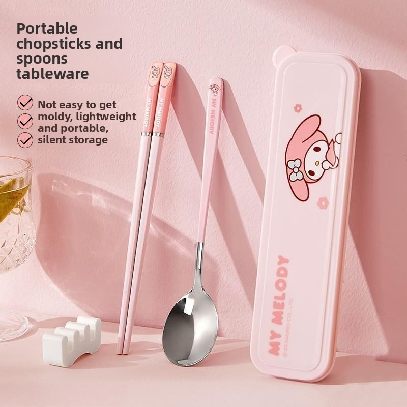 Cute Cartoon Kawaii Skull Bow  - Travel Accessories Gift Set ulasan dan harga
