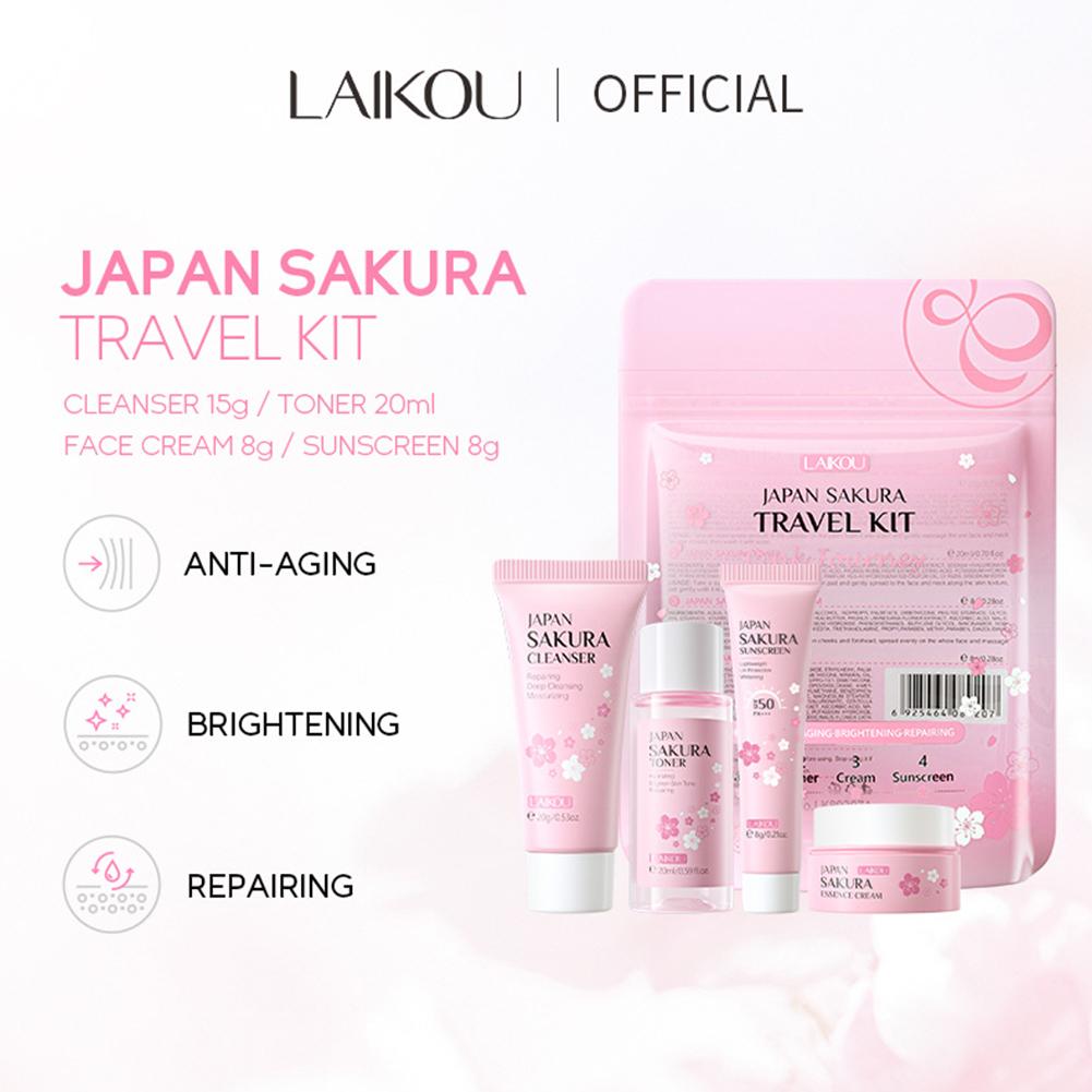 Sakura Skin Care Set facial Cl - Travel Accessories Japan ulasan dan harga