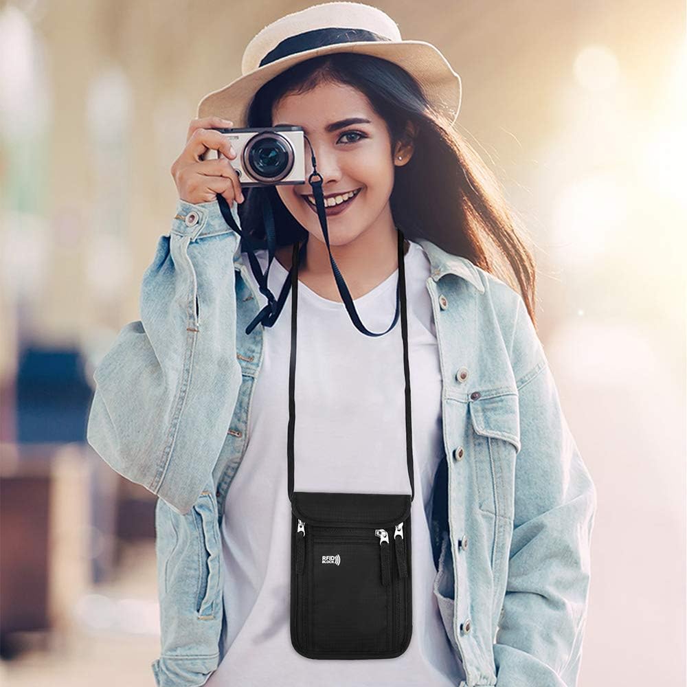 1pc Travel Pouch Neck Wallet F - Travel Accessories In Bulk ulasan dan harga