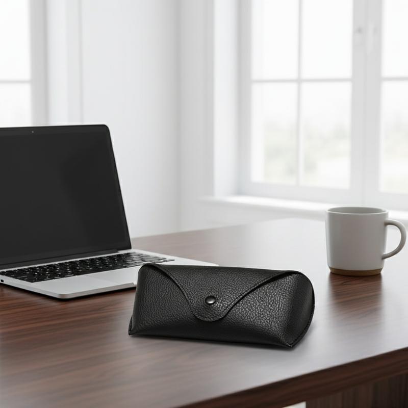 PU Leather Sunglasses Case Com - Travel Accessories Pouch For Men ulasan dan harga